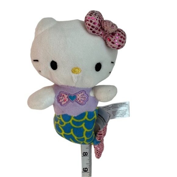 Sanrio Hello Kitty 7in Mermaid Stuffed Animal Figurine Plushie Plush - Picture 4 of 7